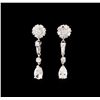 Image 1 : 2.55 ctw Diamond Earrings - 14KT White Gold