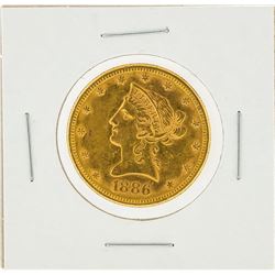 1886-S $10 AU Liberty Head Eagle Gold Coin