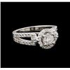 Image 1 : 14KT White Gold 1.17 ctw Diamond Ring