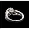 Image 3 : 14KT White Gold 1.17 ctw Diamond Ring