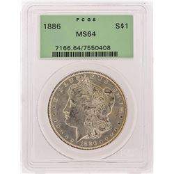 1886 PCGS MS64 Morgan Silver Dollar