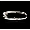 Image 2 : 14KT White Gold 1.46 ctw Diamond Bangle Bracelet