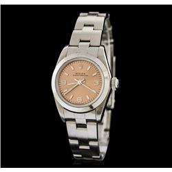 Rolex Stainless Steel Oyster Perpetual Ladies Watch