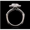 Image 3 : 18KT White Gold 2.55 ctw Diamond Ring