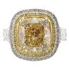 Image 1 : GIA Cert 9.27 ctw Fancy Yellow Diamond Ring - 18KT Yellow Gold