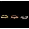 Image 2 : 14KT Yellow, White, And Rose Gold 0.80 ctw Diamond Rings