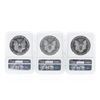 Image 2 : 1993-1997 NGC MS69 $1 American Silver Eagle Coin Set