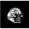 Image 1 : Classic Sterling Silver Skull Ring