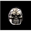 Image 2 : Classic Sterling Silver Skull Ring