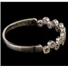 Image 2 : 1.55 ctw Diamond Bangle Bracelet - 18KT White Gold