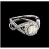 Image 1 : 1.45 ctw Diamond Ring - 14KT White Gold