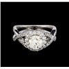 Image 2 : 1.45 ctw Diamond Ring - 14KT White Gold