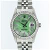 Image 1 : Rolex Stainless Steel Green MOP Diamond DateJust Men's Watch