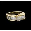 Image 1 : 1.54 ctw Diamond Ring - 14KT Yellow Gold