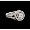 Image 1 : 14KT White Gold 1.60 ctw Diamond Ring