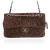 Image 4 : Chanel Brown Suede Maxi Flap Bag