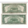 Image 2 : 1934 $5 Silver Certificate Currency Lot of 2