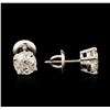 Image 2 : 14KT White Gold 1.69 ctw Diamond Stud Earrings