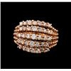 Image 2 : 14KT Rose Gold 1.36 ctw Diamond Ring