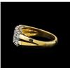 Image 3 : 14KT Yellow Gold 0.64 ctw Diamond Ring