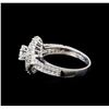 Image 3 : 14KT White Gold 1.08 ctw Diamond Ring