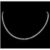 Image 1 : 14KT White Gold 19.68 ctw Diamond Necklace