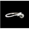 Image 1 : 0.05 ctw Diamond Ring - 10KT White Gold