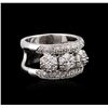 Image 1 : 14KT White Gold 1.05 ctw Diamond Ring