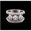 Image 2 : 14KT White Gold 1.05 ctw Diamond Ring