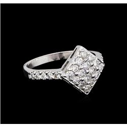 0.81 ctw Diamond Ring - 14KT White Gold