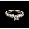 Image 2 : Platinum 1.01 ctw Diamond Ring