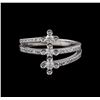 Image 2 : 0.37 ctw Diamond Ring - 14KT White Gold