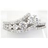 Image 3 : 0.89 ctw Diamond Ring - 14KT White Gold