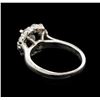 Image 3 : 3.40 ctw Black Diamond Ring - 14KT White Gold