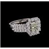 Image 1 : 1.90 ctw Diamond Ring - 14KT White Gold