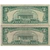 Image 2 : 1963 $5 Red Seal Bill Lot of 2