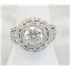 Image 1 : 3.62 ctw Diamond Ring - 18KT White Gold