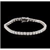 Image 1 : 14KT White Gold 6.75 ctw Diamond Tennis Bracelet