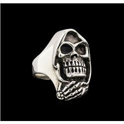 Classic Sterling Silver Skull Ring