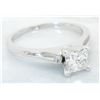 Image 9 : .84 ctw Certified Diamond Ring - 14KT White Gold
