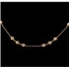 Image 1 : 1.99 ctw Diamond Necklace - 14KT Rose Gold