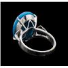 Image 3 : 9.47 ctw Turquoise Ring - Silver