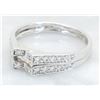 Image 2 : 0.45 ctw Diamond Ring - 18KT White Gold