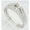 Image 7 : 0.45 ctw Diamond Ring - 18KT White Gold