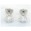 Image 4 : 1.00 ctw Diamond Stud Earrings - 14KT White Gold