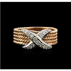 0.25 ctw Diamond Ring - 14KT Two-Tone Gold