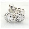 Image 3 : 0.50 ctw Diamond Stud Earrings - 14KT White Gold