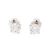 Image 1 : 1.05 ctw Diamond Stud Earrings - 14KT White Gold