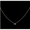Image 2 : 0.09 ctw Diamond Necklace - 14KT Yellow Gold