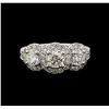 Image 2 : 14KT White Gold 1.83 ctw Diamond Ring